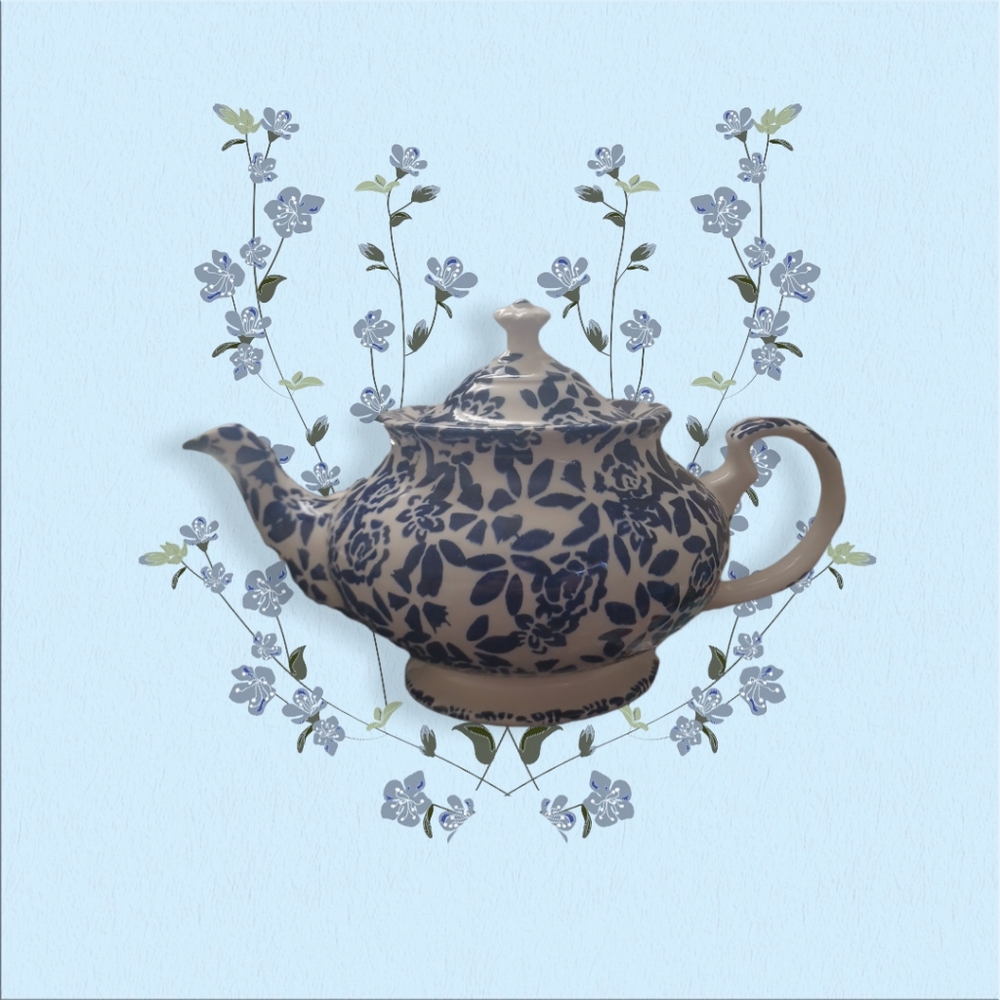 Duchess floral print teapot